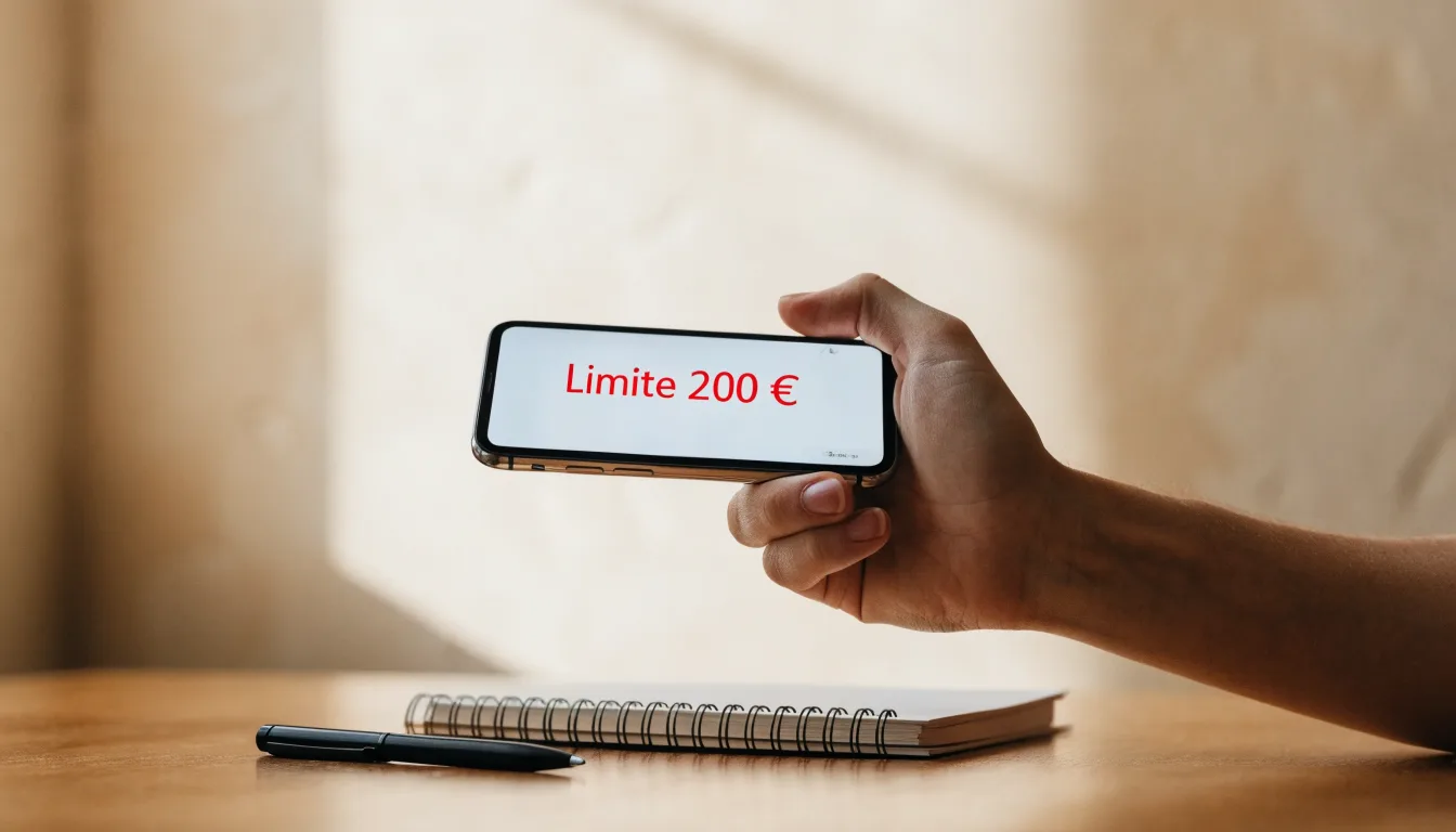 Un foglio di concessione in carta con un timbro rosso, appoggiato su una scrivania di legno accanto a una penna