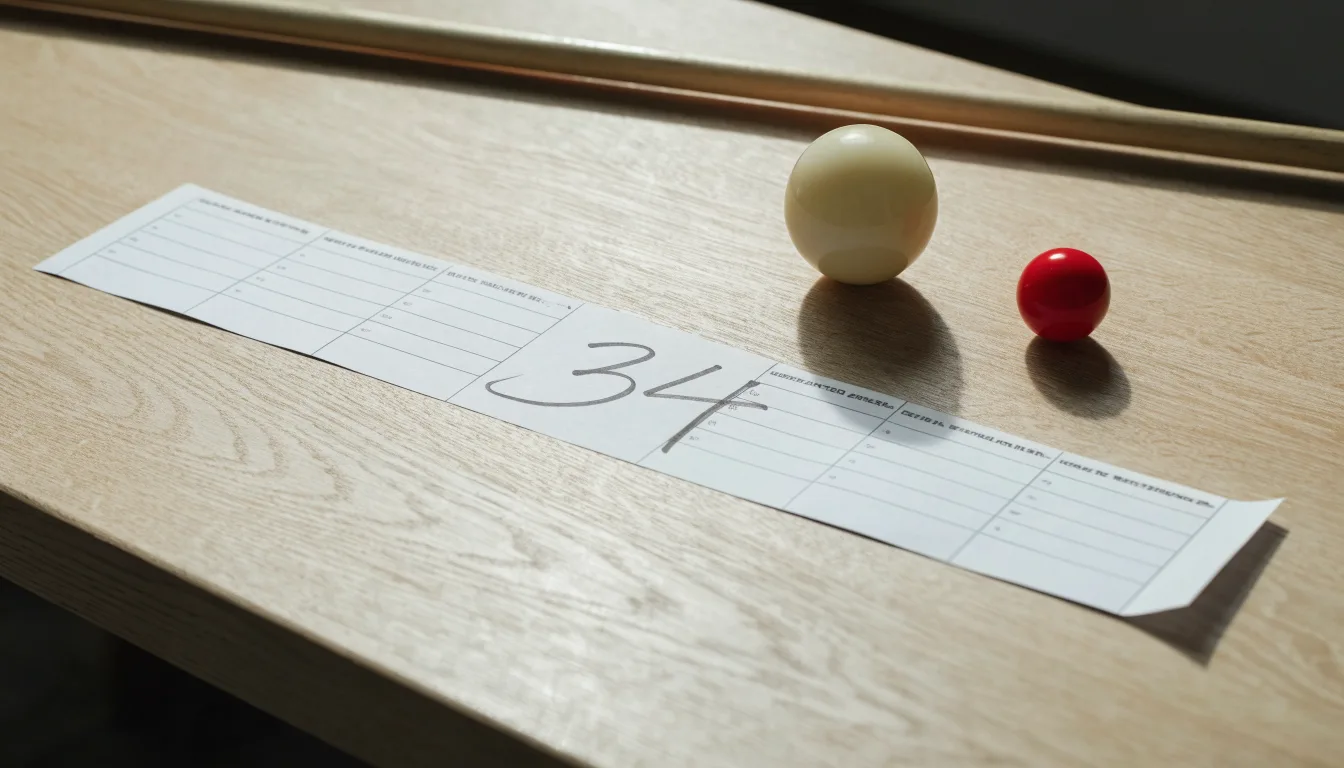 Un pallone da calcio appoggiato su una schedina bianca su un tavolo di legno, alla luce del giorno